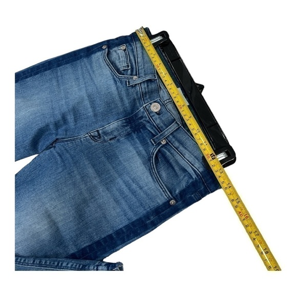 HUDSON Jeans Tuxedo Stripe Tilda Crop Raw Hem Jeans Women’s Size 26 - Picture 10 of 12